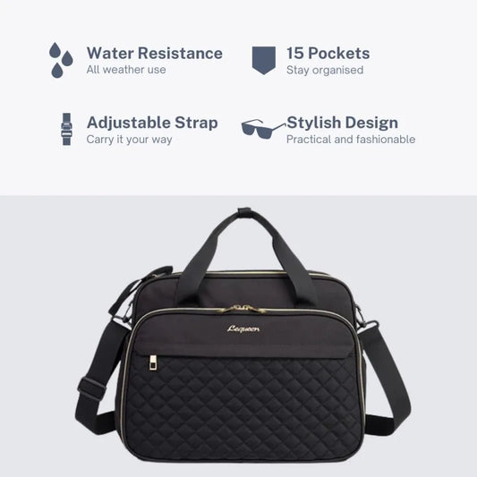 Baby Crossbody Nappy Bag,Baby Diaper Bag Tote,Large Shoulder Wide Opening Travel Messenger Crossbody Bag Mummy Baby Nappy Bag