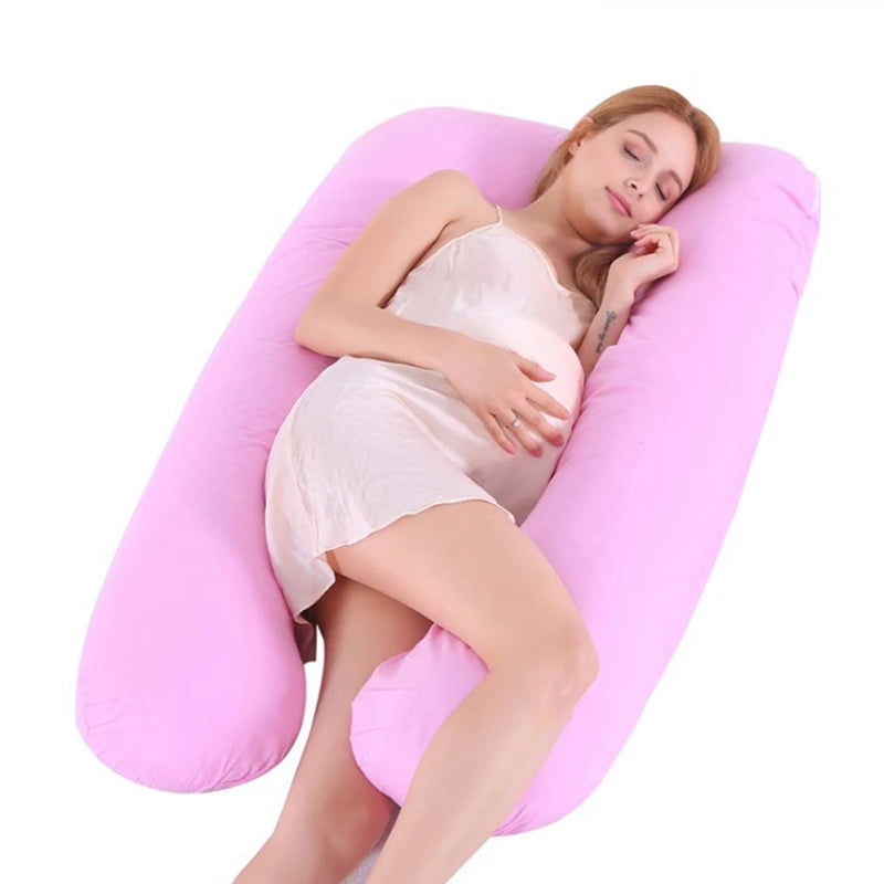 Custom U-Shaped Full Body Long Pregnant Maternity Wedge Nursing 100% Polyester Massage Therapy 100% Cotton Fabric Pillow for