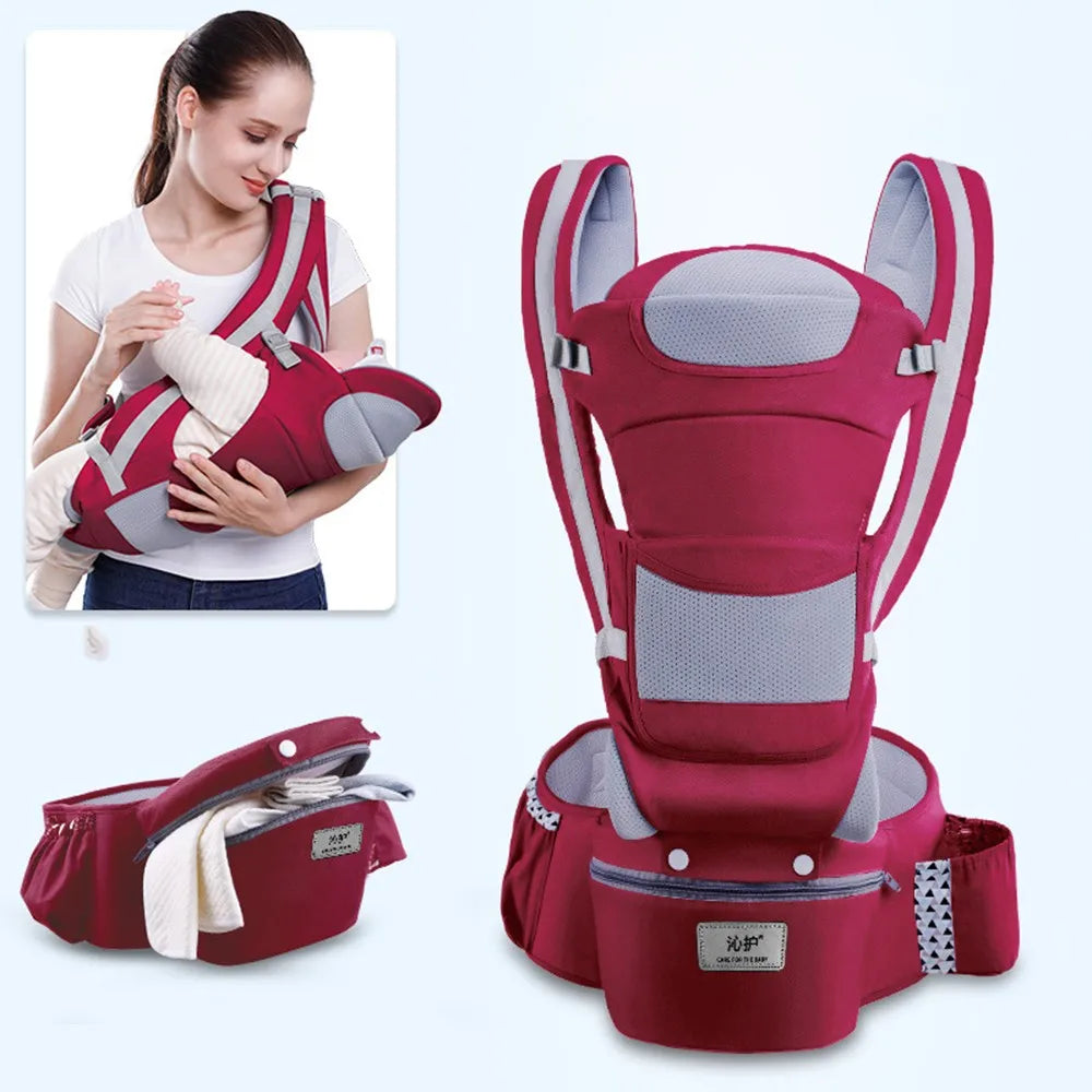 Baby Carrier Waist Stool With Storage Bag Kangaroo Shoulder Swaddle Sling Infant Kid Wrap Ergonomic Backpack Hipseat