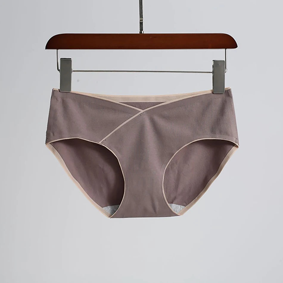 Pregnancy Clothes Females Maternity Panties Mid Waist Antibacterial Summer Thin Breathable Abdominal Support Women's Underpants