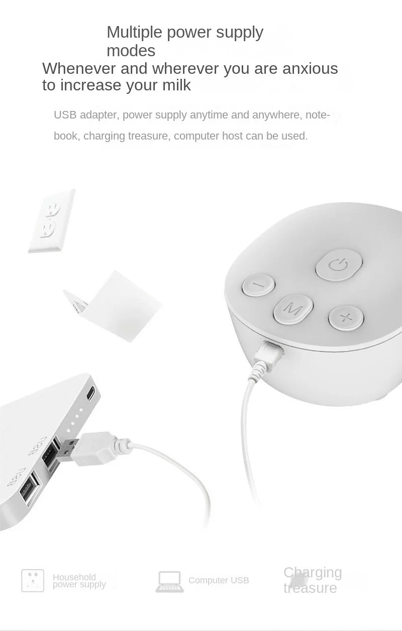 Double Electric Breast Pump USB Electric Breast Pump With Baby Milk Bottle Cold Heat Pad BPA Free Powerful Breast Pumps