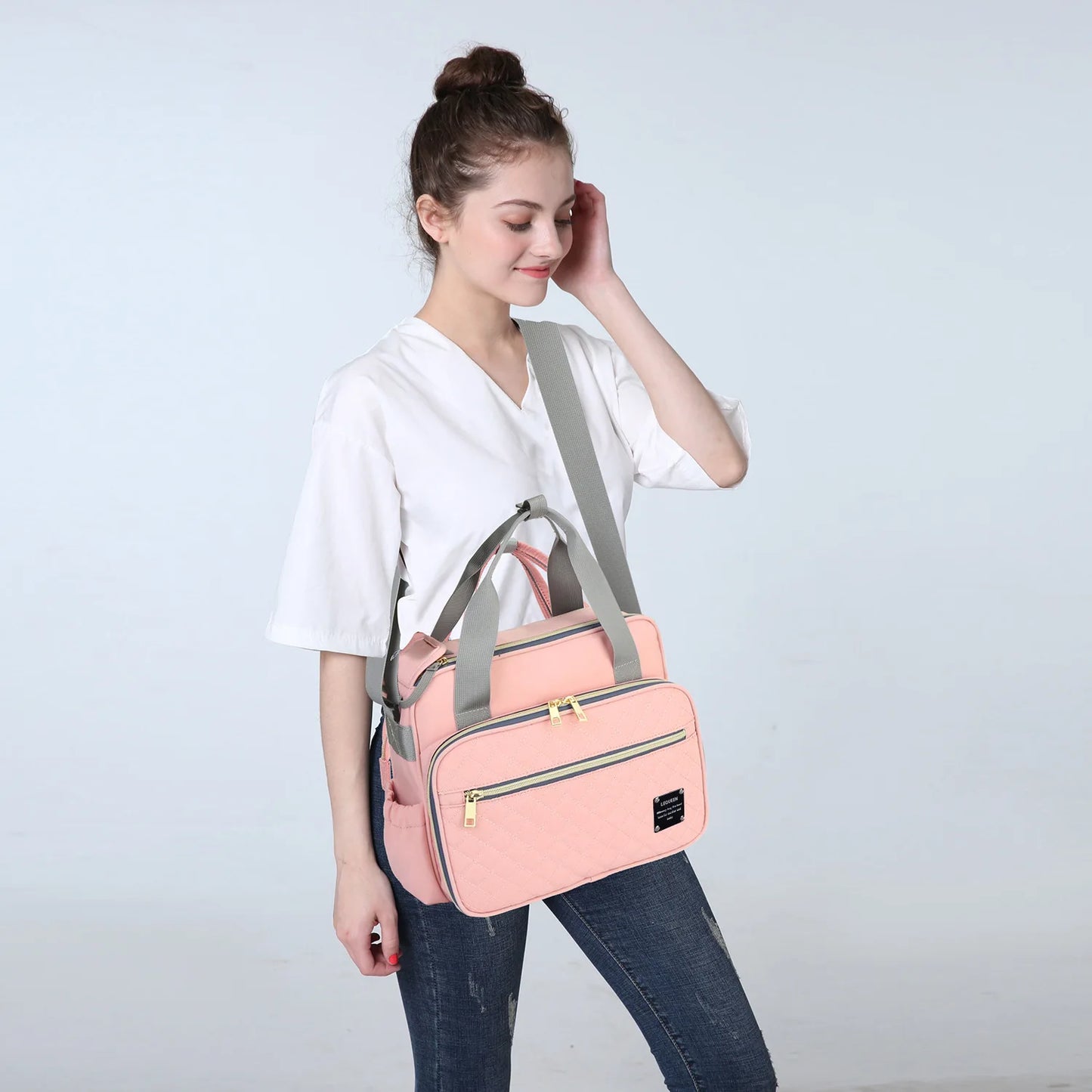 Large Capacity Organizer Waterproof Wide Opening Travel Messenger Crossbody Bag Mummy Baby Nappy Bag Mommy Diaper Bag For Babies