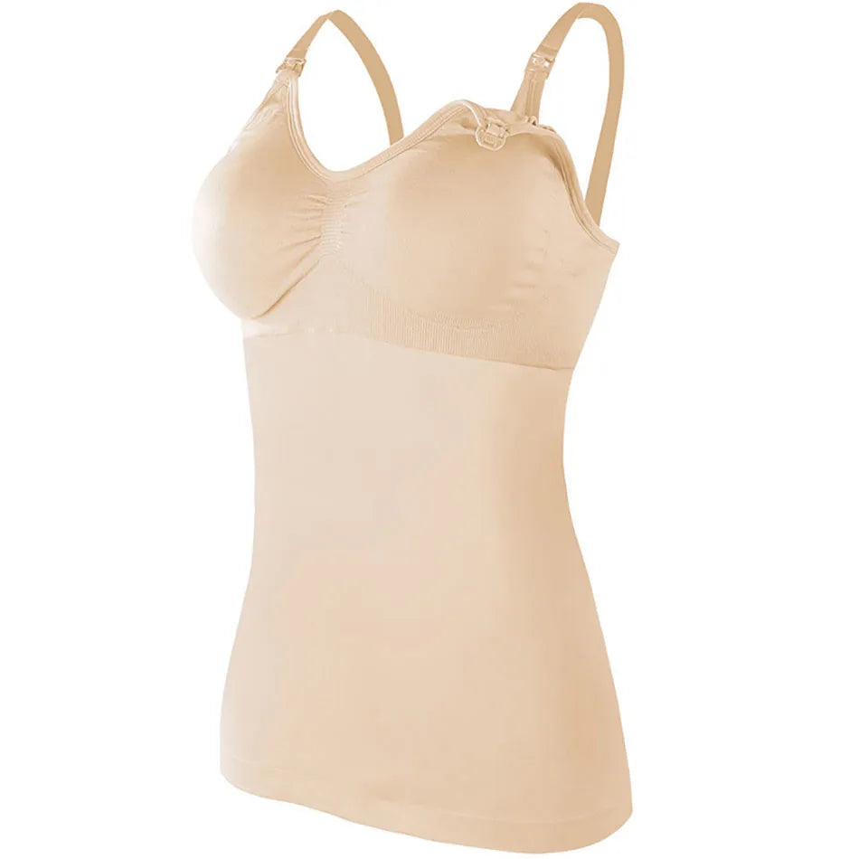 Maternity Breastfeeding Bra Tank Tops Women Comfortable Pressure Reducing Adjustable Shoulder Straps Anti Sagging Pregnant Bra