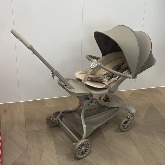 Baobaohao V22 reversible baby stroller seat can rotate, sit, lie down, lightweight folding pram