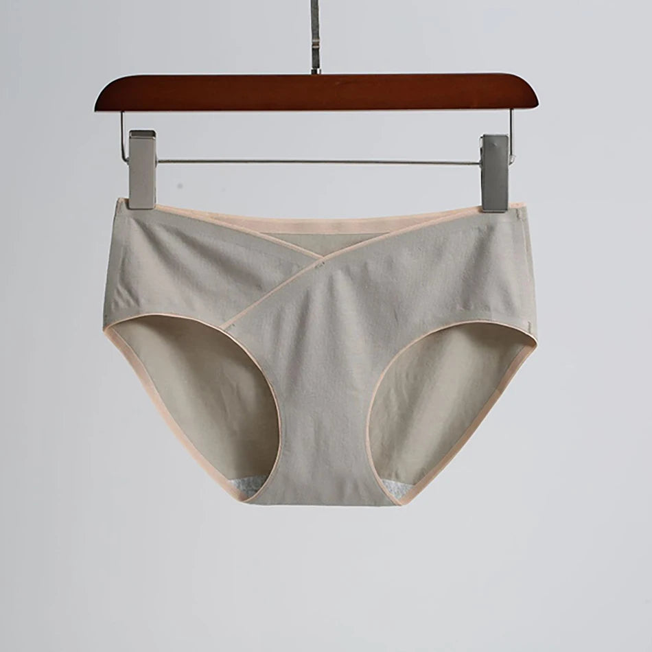 Pregnancy Clothes Females Maternity Panties Mid Waist Antibacterial Summer Thin Breathable Abdominal Support Women's Underpants