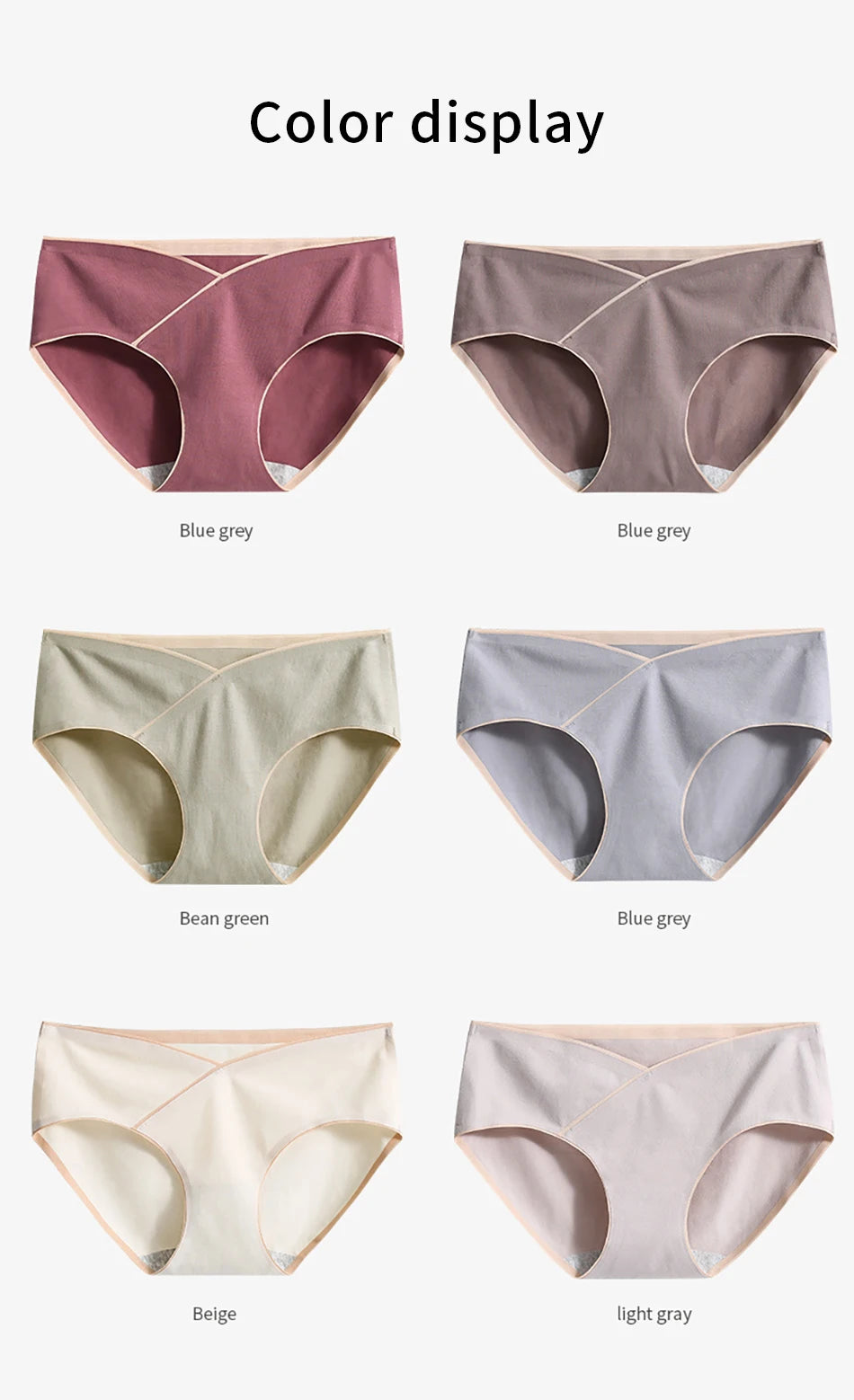 Pregnancy Clothes Females Maternity Panties Mid Waist Antibacterial Summer Thin Breathable Abdominal Support Women's Underpants