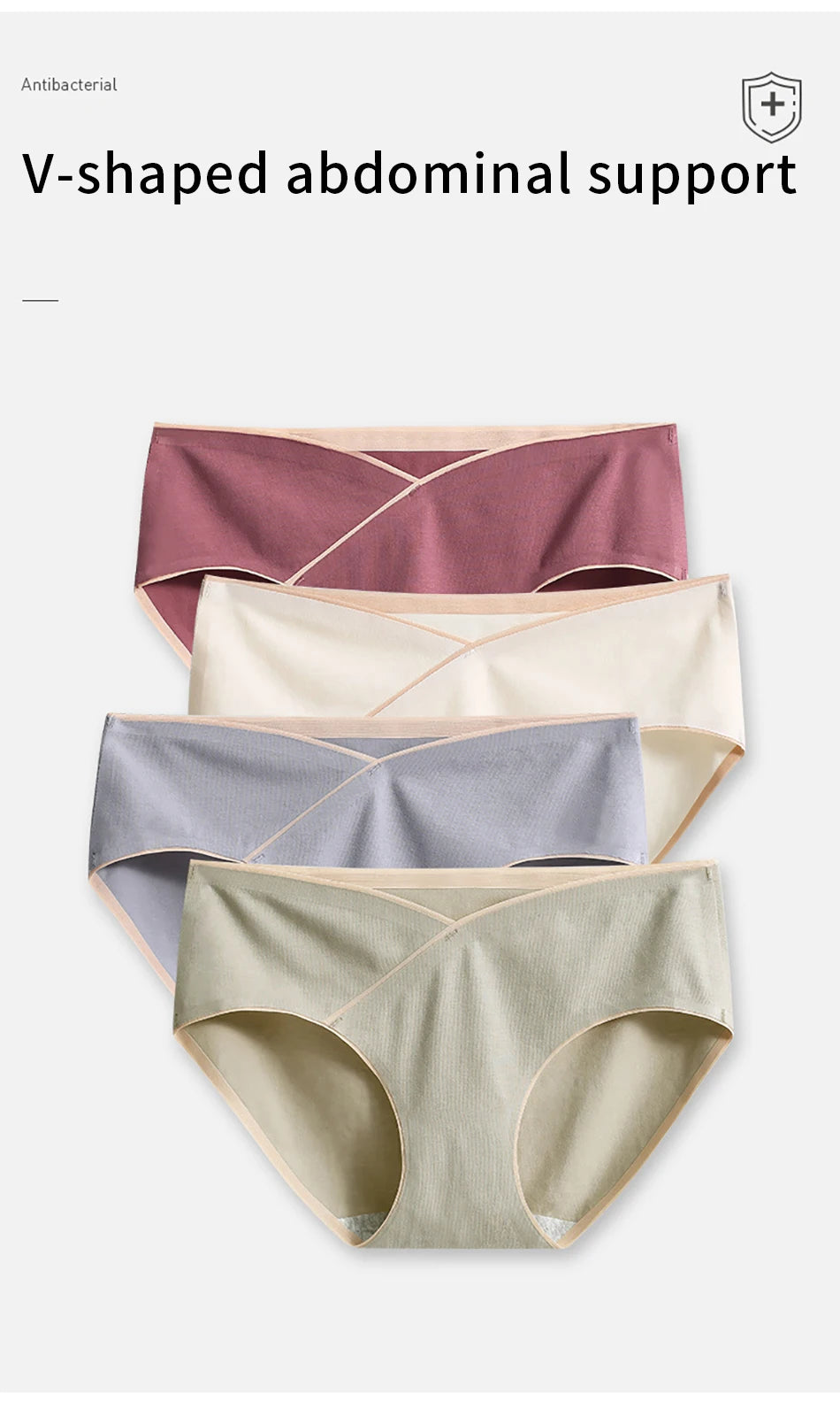 Pregnancy Clothes Females Maternity Panties Mid Waist Antibacterial Summer Thin Breathable Abdominal Support Women's Underpants