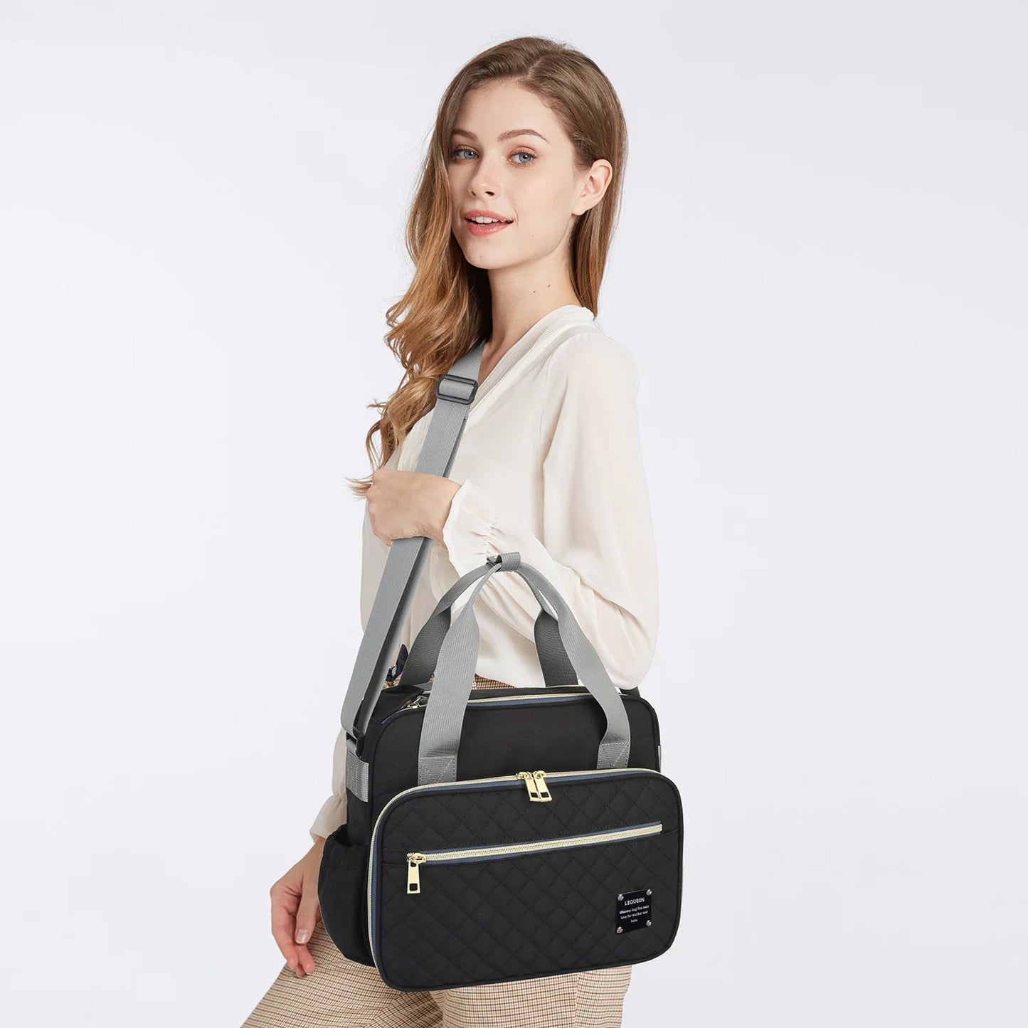 Large Capacity Organizer Waterproof Wide Opening Travel Messenger Crossbody Bag Mummy Baby Nappy Bag Mommy Diaper Bag For Babies