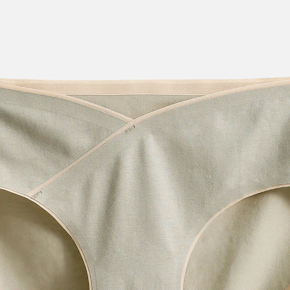 Pregnancy Clothes Females Maternity Panties Mid Waist Antibacterial Summer Thin Breathable Abdominal Support Women's Underpants