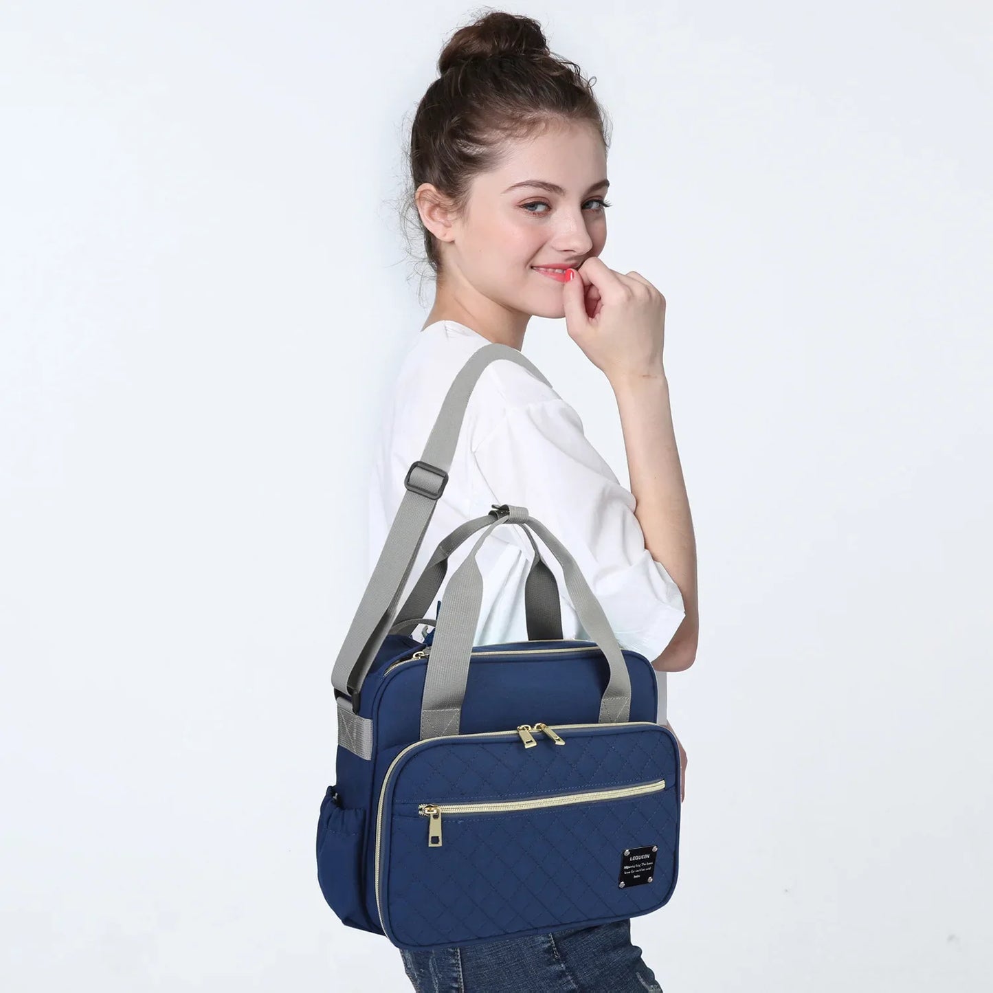 Large Capacity Organizer Waterproof Wide Opening Travel Messenger Crossbody Bag Mummy Baby Nappy Bag Mommy Diaper Bag For Babies