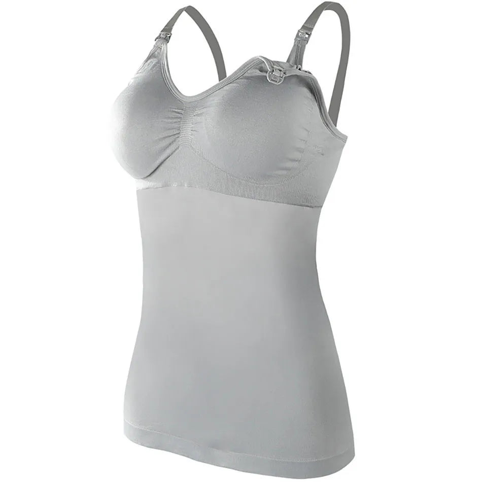 Maternity Breastfeeding Bra Tank Tops Women Comfortable Pressure Reducing Adjustable Shoulder Straps Anti Sagging Pregnant Bra