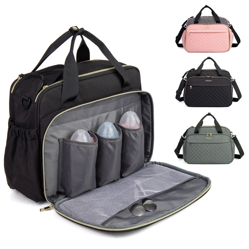 LEQUEEN Baby Diaper Bag Large Capacity Bag for Moms Baby Stroller Organizer Travel Mother  Maternity Bags for Baby Women Handbag