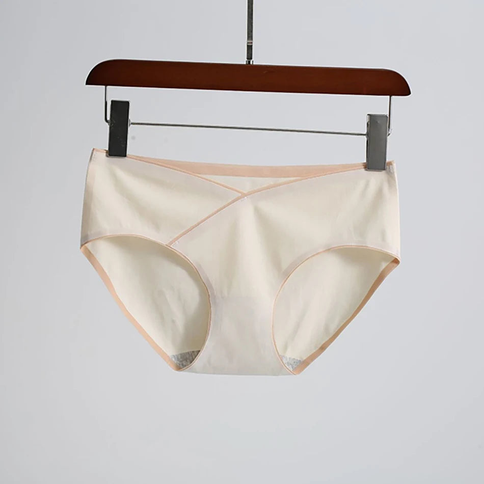 Pregnancy Clothes Females Maternity Panties Mid Waist Antibacterial Summer Thin Breathable Abdominal Support Women's Underpants
