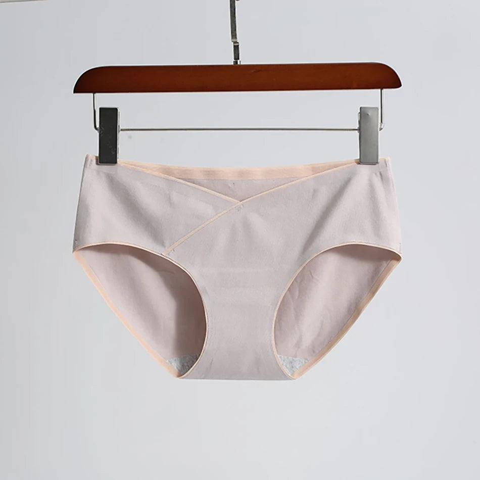 Pregnancy Clothes Females Maternity Panties Mid Waist Antibacterial Summer Thin Breathable Abdominal Support Women's Underpants