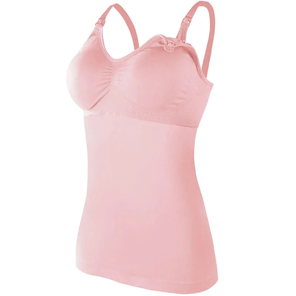 Maternity Breastfeeding Bra Tank Tops Women Comfortable Pressure Reducing Adjustable Shoulder Straps Anti Sagging Pregnant Bra