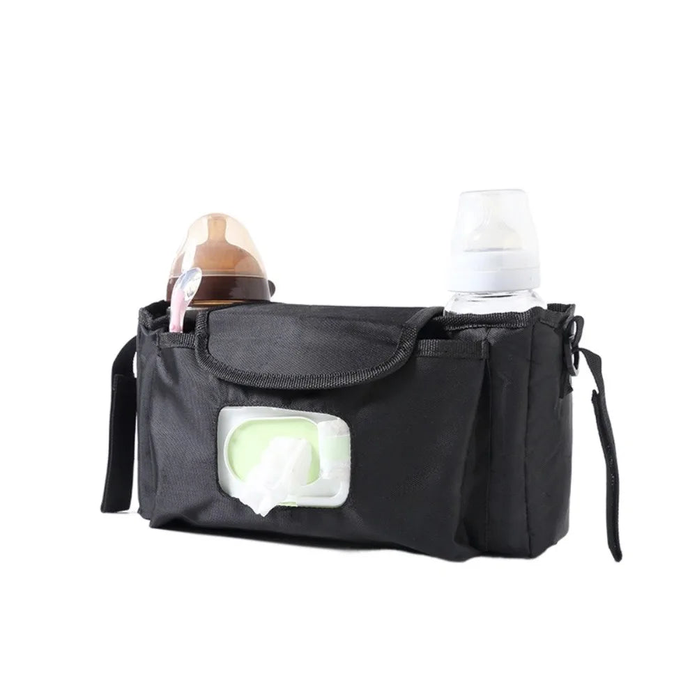 Multifunctional Baby Stroller Bag Large Capacity with Multiple Pockets Wet Wipe Hanging Bag Waterproof Baby Care