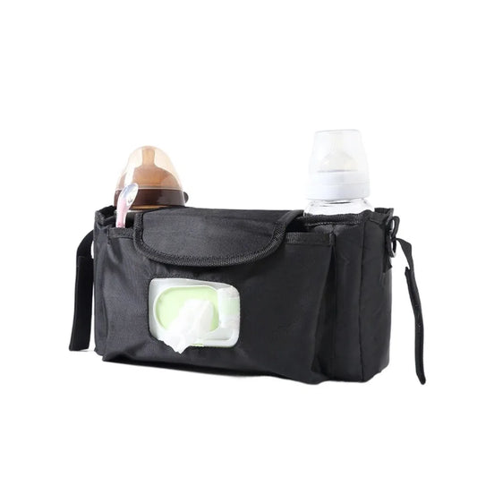 Multifunctional Baby Stroller Bag Large Capacity with Multiple Pockets Wet Wipe Hanging Bag Waterproof Baby Care