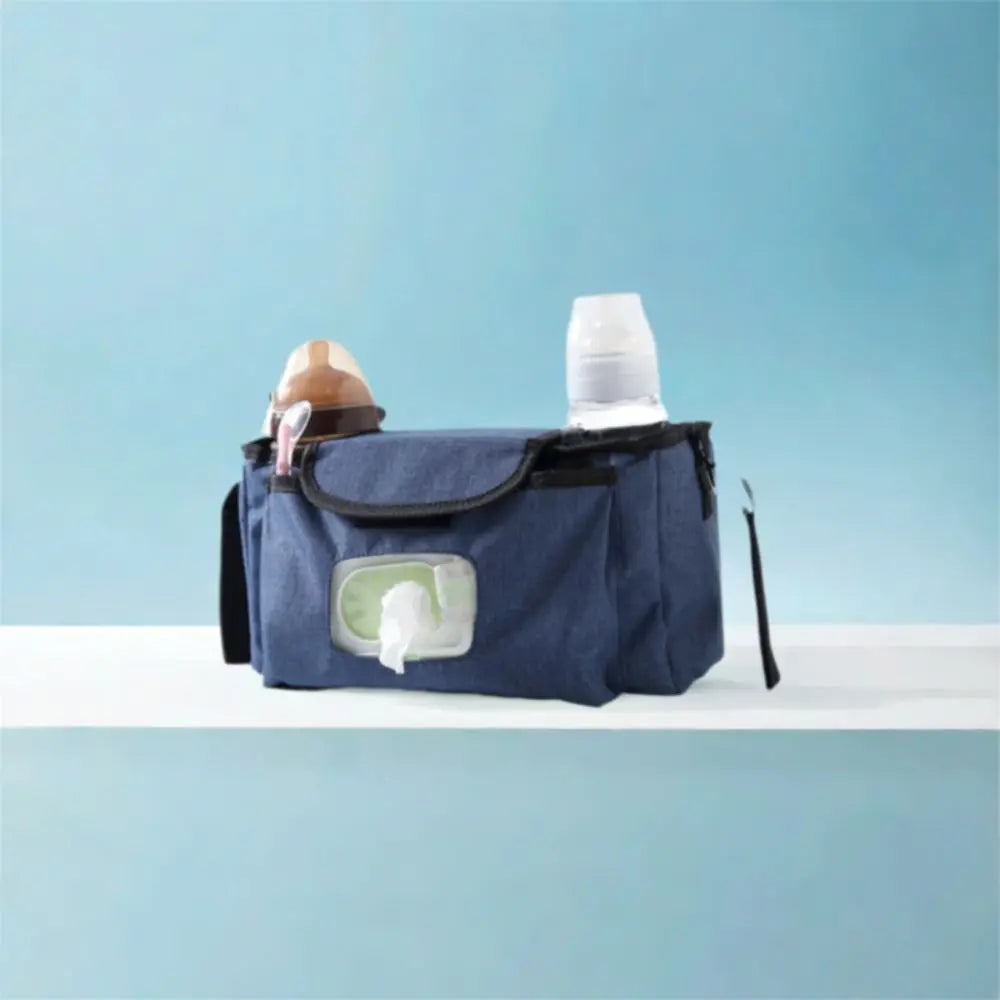Multifunctional Baby Stroller Bag Large Capacity with Multiple Pockets Wet Wipe Hanging Bag Waterproof Baby Care