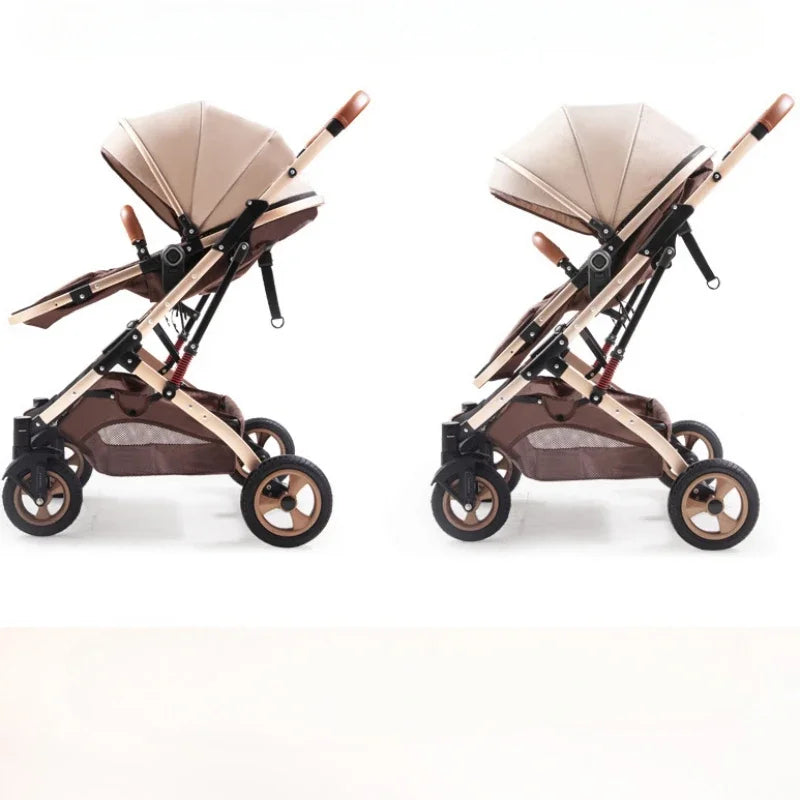 3 in 1 Baby Stroller with car seat,High Landscape Baby Carriage,Two-way Newborn Stroller Four-wheel  portable baby stroller