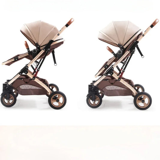 3 in 1 Baby Stroller with car seat,High Landscape Baby Carriage,Two-way Newborn Stroller Four-wheel  portable baby stroller